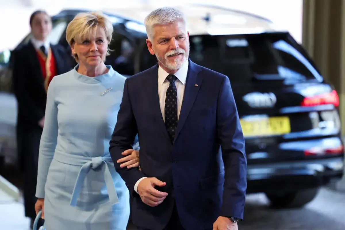 Petras Pavelas su žmona / Reuters/Henry Nicholls nuotr.