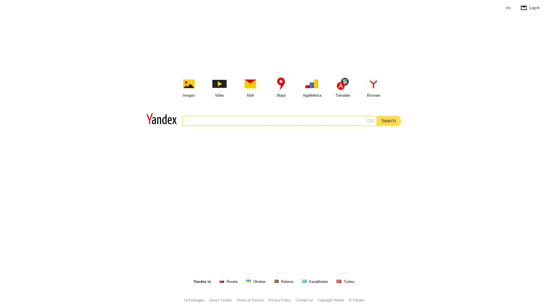 Yandex paieška