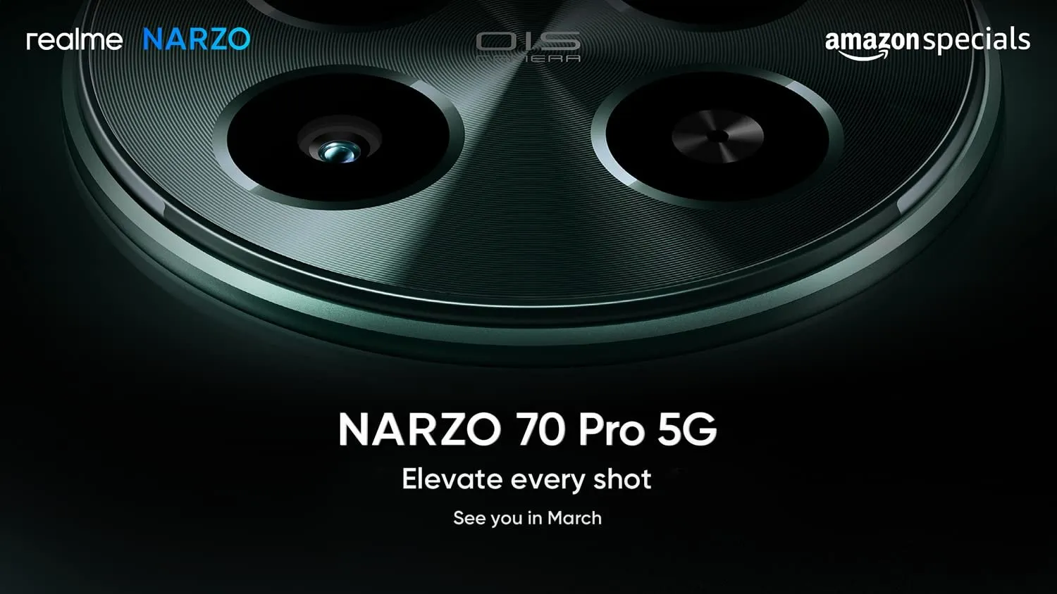 "Realme Narzo 70 Pro 5G" su "Sony IMX890" kamera debiutuos kovo mėn. plakatas