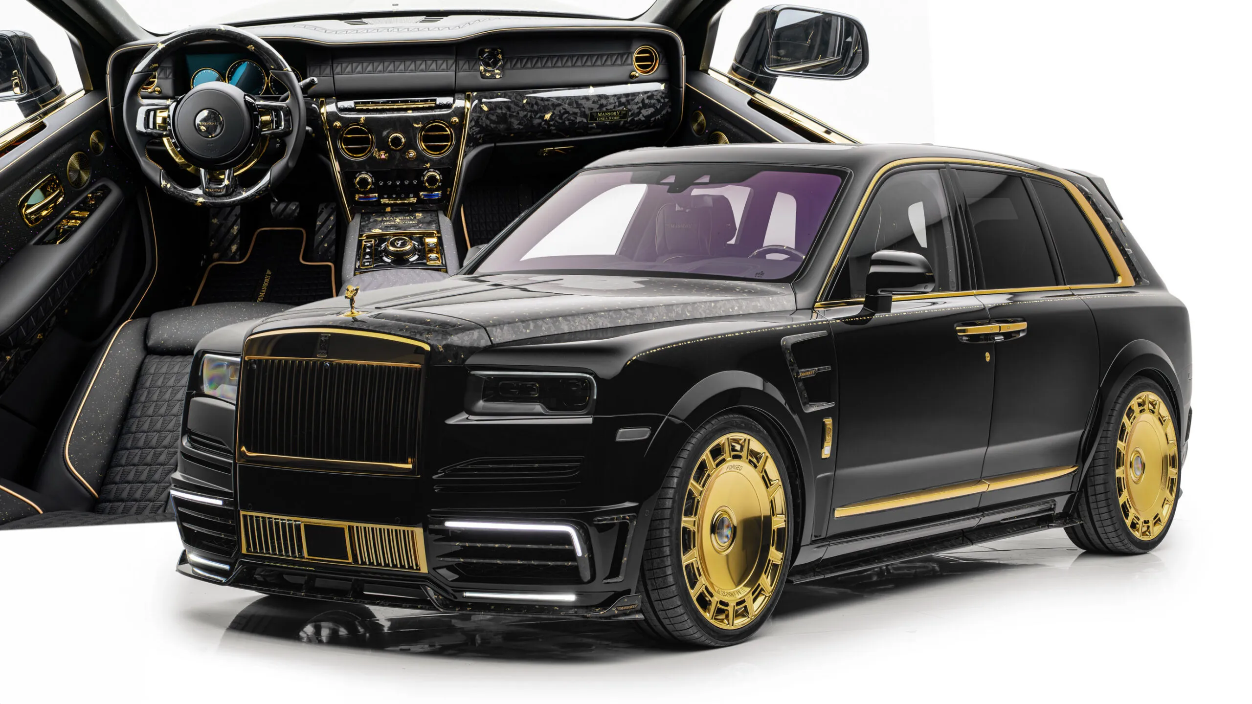 Auksu dengtas Rolls-Royce Cullinan