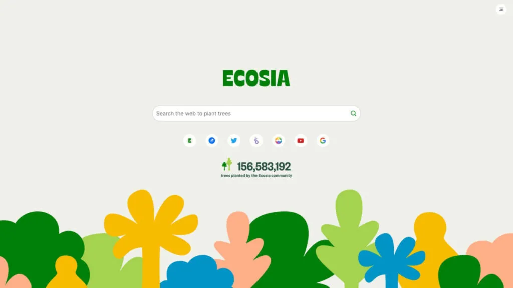 Ecosia naršyklė