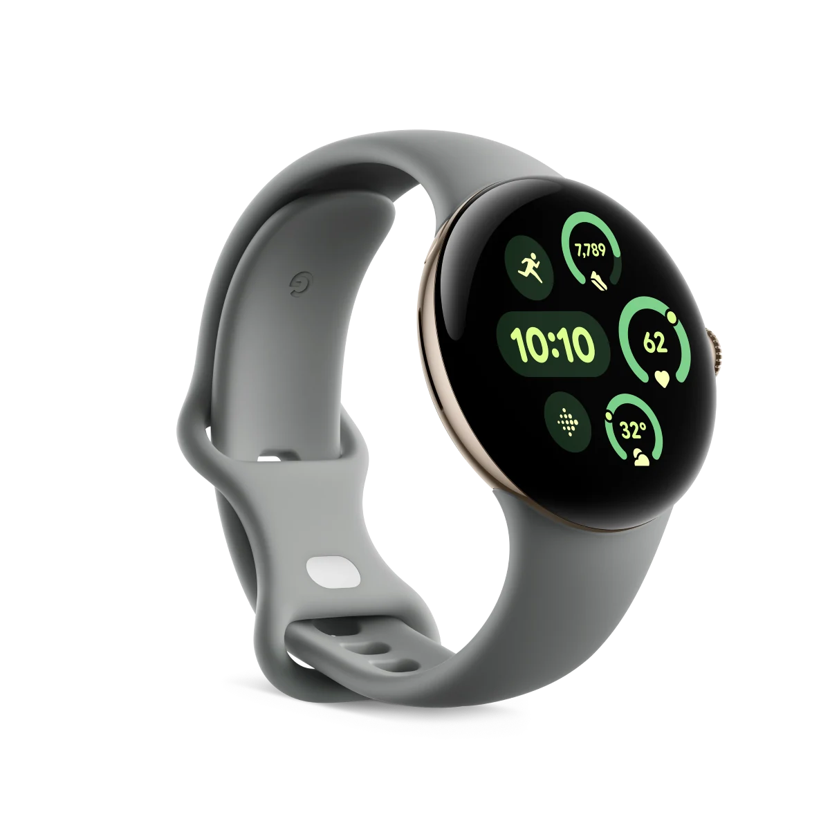 Pixel Watch 3 41mm_Active Hazel_Side 2