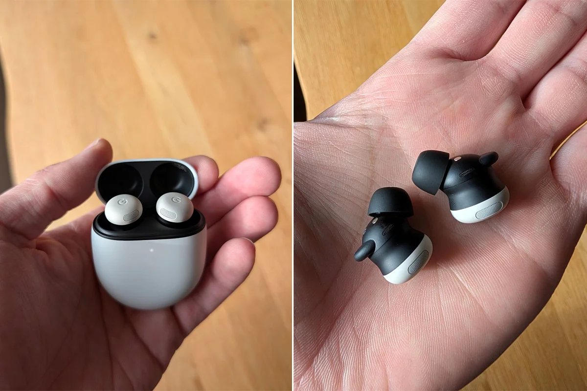 Google Pixel Buds Pro 2 ausinės mano rankose