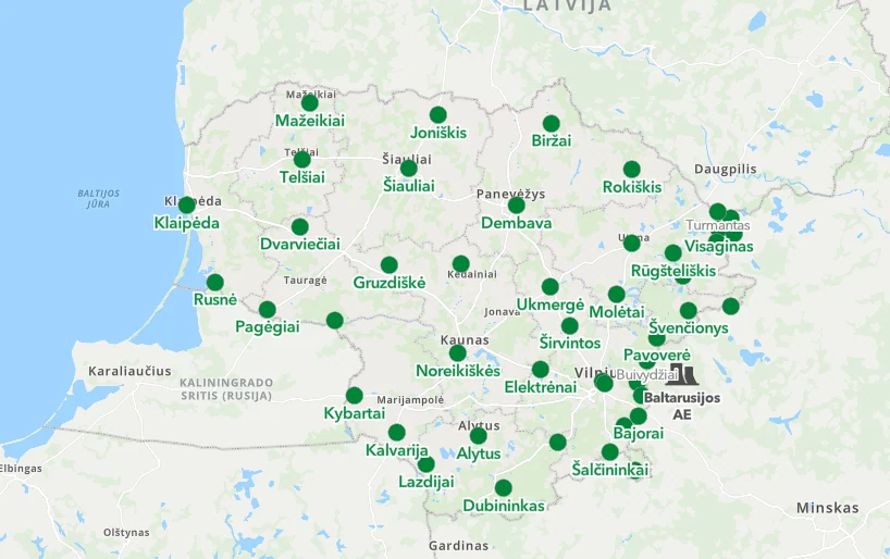 Strålingsnivået i Litauen er normalt