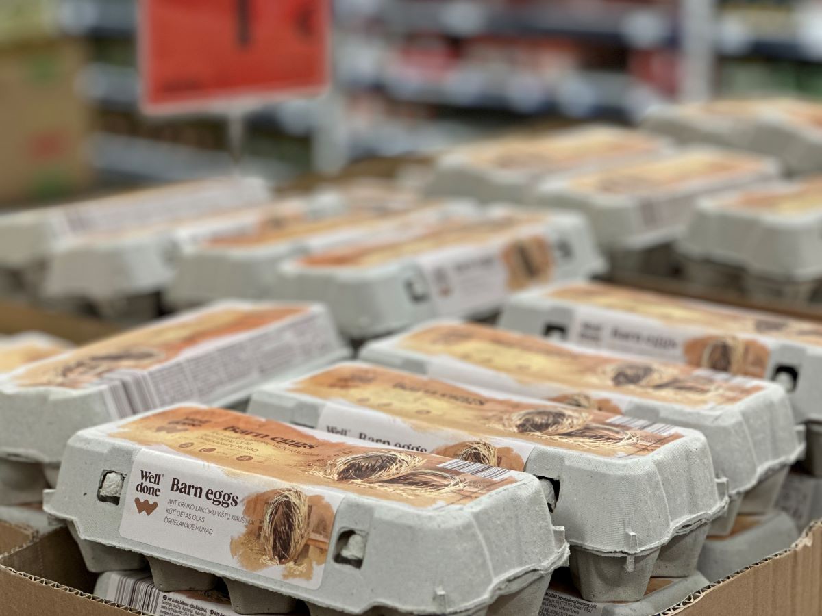 Naujos kiaušinių pakuotės Maxima