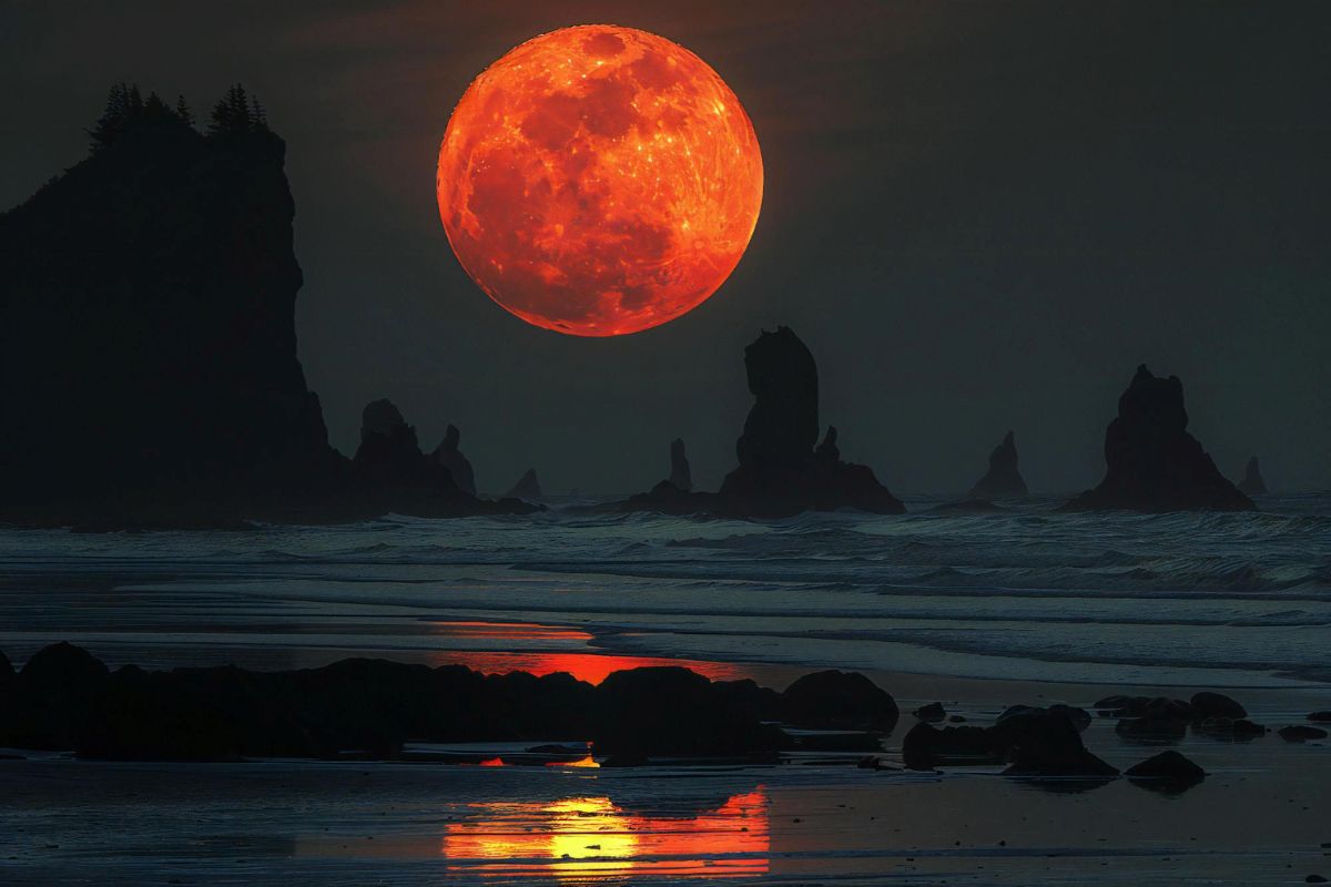 Nuostabus įvykis - kruvinasis mėnulis