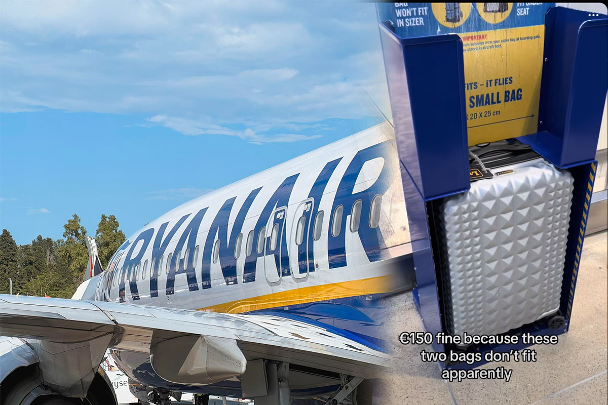Bauda už Ryanair bagažą