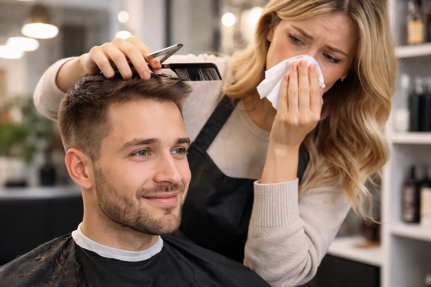 Kirpėja, kuri serga sloga / DI nuotr.