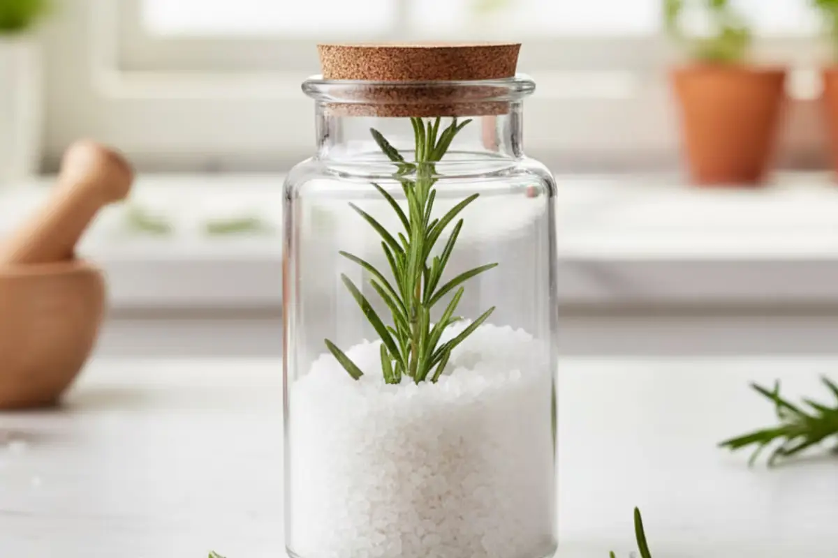 Druska su rozmarino šakele