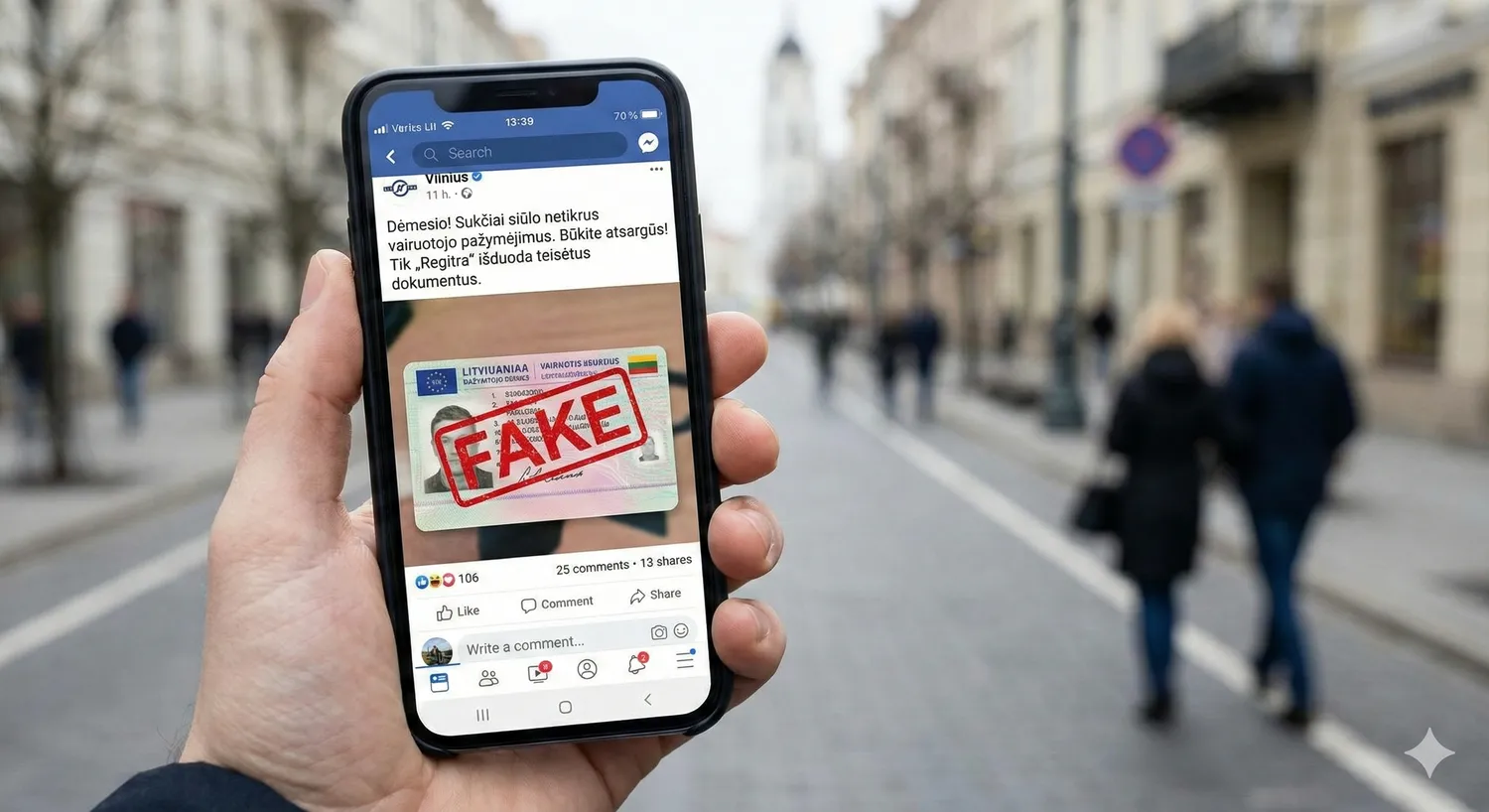 „Vairuotojo pažymėjimas be egzaminų. Greitai. Legalu.“ - netikėkite, tai netikra / DI nuotr.