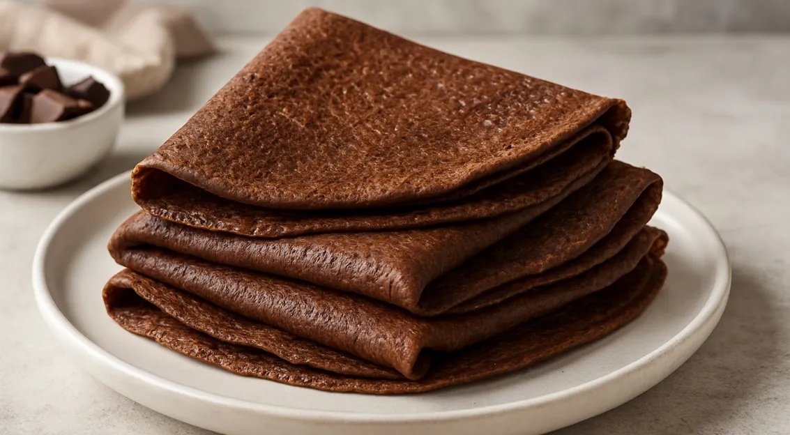 Šilkiniai šokoladiniai blynai