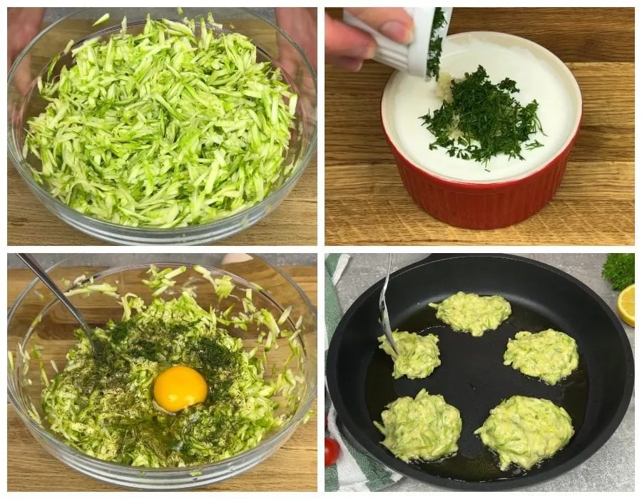 Skanūs cukinijų blynai