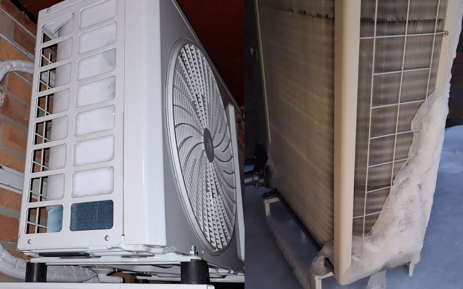 Užšalę šilumos siurbliai