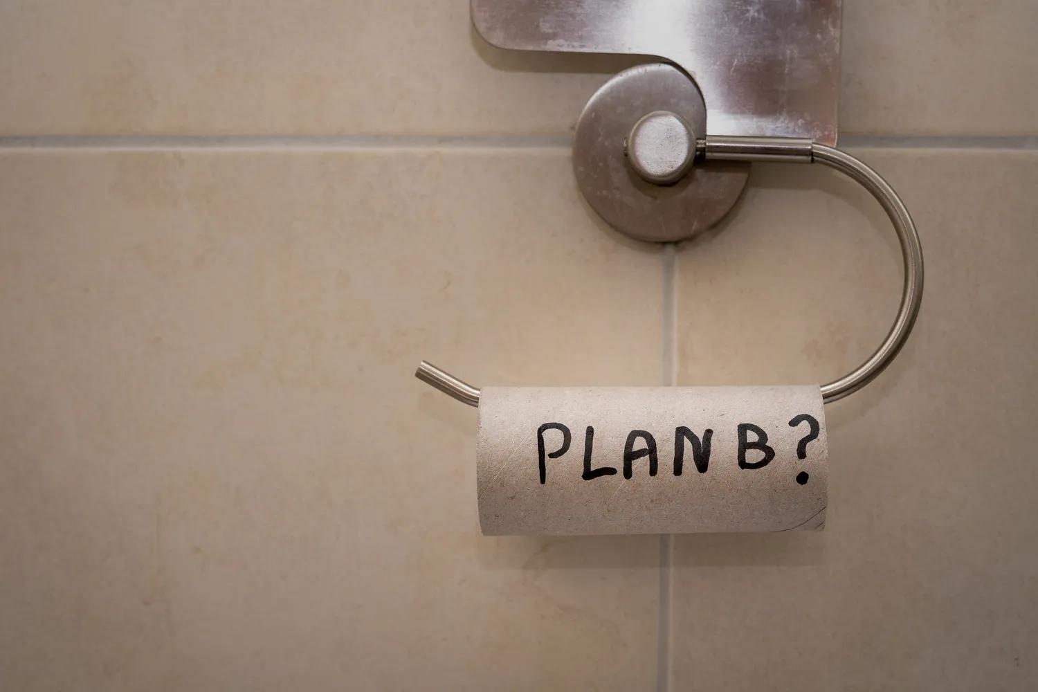 Tuščias tualetinio popieriaus ritinėlis